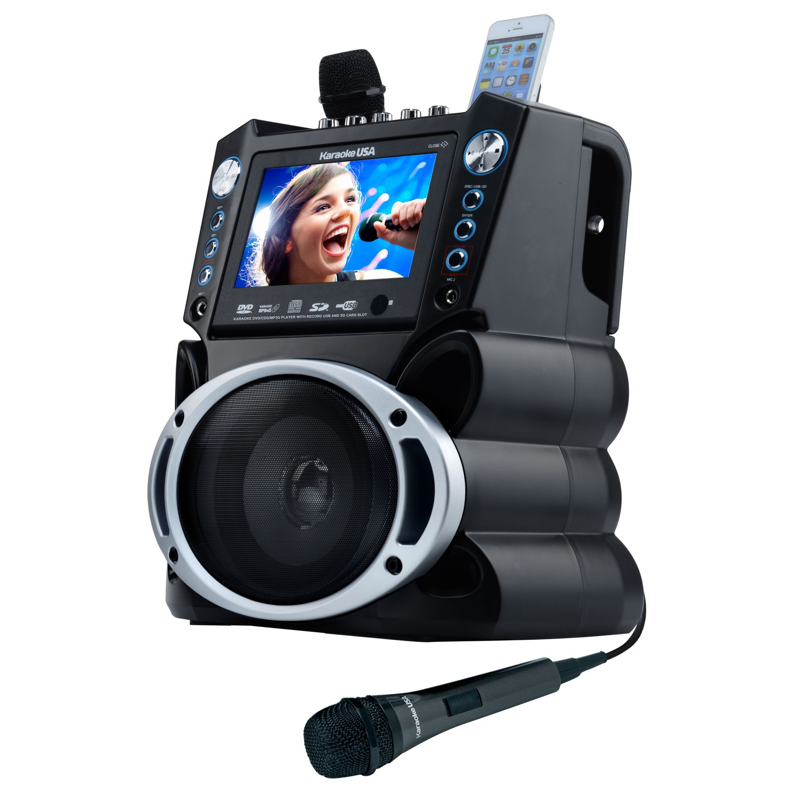 GF839 - DVD/CDG/MP3G Karaoke Machine with 7 GF839 - DVD/CDG/MP3G Karaoke Machine with 7